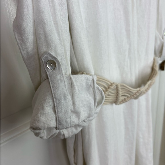 Calypso St. Barth NWT Linen Shirt Dress Size XL - Picture 10 of 16